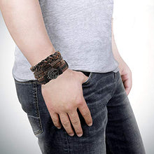 Carica l'immagine nel visualizzatore di Gallery, BESTEEL 28PCS Intrecciato Bracciali Pelle da Uomo Donna Punk Multilivello... - Ilgrandebazar