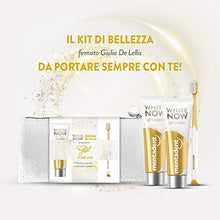 Carica l'immagine nel visualizzatore di Gallery, Mentadent White Now Pochette Giulia De Lellis con 2 Dentifrici Sbiancanti...