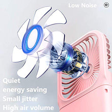 Carica l'immagine nel visualizzatore di Gallery, McNory USB Portatile Ricaricabile Fan Mini Pieghevole Neck Rosa