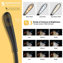 Carica l'immagine nel visualizzatore di Gallery, Luce lettura libro notturna, TechRise lampada con pinza 4 grande LED e 3... - Ilgrandebazar