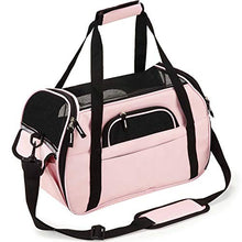 Carica l'immagine nel visualizzatore di Gallery, Trasportino Cane Gatto Pet Carrier S-(Upgraded): 43Lx23Wx29H cm, rosa chiaro - Ilgrandebazar