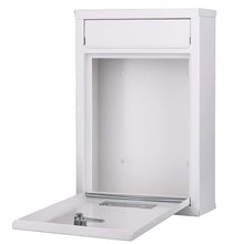 Carica l'immagine nel visualizzatore di Gallery, Bakaji Cassetta Postale da Parete in Acciaio Inox Buca Lettere per Bianco - Ilgrandebazar
