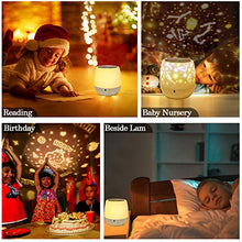 Carica l'immagine nel visualizzatore di Gallery, Lampada Proiettore Stelle,Luci Luna notturne per bambini con 360 Rotating...