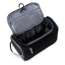 Carica l'immagine nel visualizzatore di Gallery, Beauty Case da Viaggio, Borsa per Toilette - Uomini e Donne, Con Gancio Nero