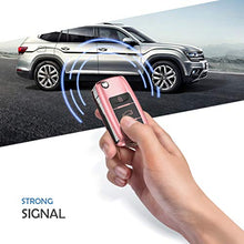 Carica l'immagine nel visualizzatore di Gallery, OATSBASF Auto Caso Chiave Compatible VW,Copertura Oro rosa-Stripe