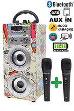 Carica l'immagine nel visualizzatore di Gallery, DYNASONIC 025 - Altoparlante Bluetooth con modalità Modello 2, 2 Micros - Ilgrandebazar