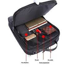 Carica l'immagine nel visualizzatore di Gallery, Zaino Per PC Portatile, YAOHU Porta Computer 15.6 Pollici Nero