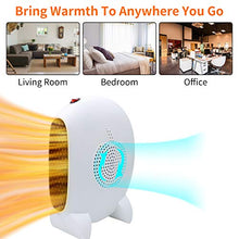 Carica l'immagine nel visualizzatore di Gallery, BAOKUA Termoventilatore Elettrico, compatto a bassa Bianco - Ilgrandebazar