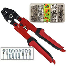 Carica l'immagine nel visualizzatore di Gallery, Set di rivetti, perline ovali e pinza High Carbon Steel Crimper Sleeve - Ilgrandebazar