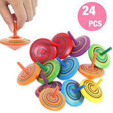 Carica l'immagine nel visualizzatore di Gallery, annhao Trottola in Legno, 24 Pezzi Mini Colorate Legno Colorati... - Ilgrandebazar