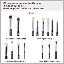 Carica l'immagine nel visualizzatore di Gallery, Jessup 15Pz Pennelli per trucco professionale Set pennelli Strumenti...
