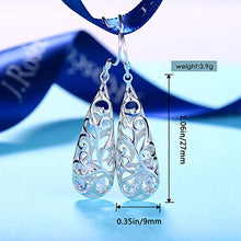 Carica l'immagine nel visualizzatore di Gallery, Orecchini Donna, J.Rosée Argento 925 con 5A Zirconi Perfetto Regalo di...