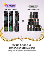 Carica l'immagine nel visualizzatore di Gallery, VicTsing Oli Essenziali, 6 * 10ml Set di Essenziali Puri 100% per Marrone