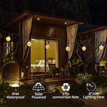 Carica l'immagine nel visualizzatore di Gallery, Catena Luminosa Solare - 40 LED 8M/26.3FT Luci Decorative Bianco Caldo