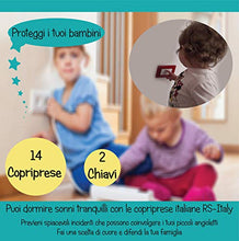 Carica l'immagine nel visualizzatore di Gallery, RS-Italy Copriprese Bambini | 14 Pezzi + 2 Chiavi | Copri Prese Elettriche... - Ilgrandebazar