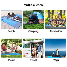 Carica l'immagine nel visualizzatore di Gallery, Coperta da Spiaggia, laxikoo Picnic Anti Sabbia 210x200 Portatile...