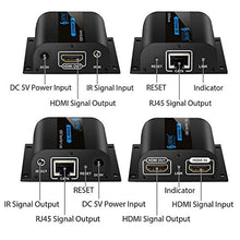 Carica l'immagine nel visualizzatore di Gallery, ESYNiC 1080P 60M HDMI Extender con 2 Porta Splitter Loop su Singolo...