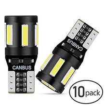 Carica l'immagine nel visualizzatore di Gallery, Anpro 2020 Lampadina a T10 LED per Auto - W5W Led 6000K Luce Bianca Super...