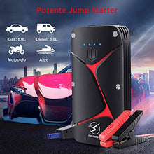 Carica l'immagine nel visualizzatore di Gallery, FLYLINKTECH Avviatore Emergenza per Auto, 1000A 15000mAh Batteria... - Ilgrandebazar