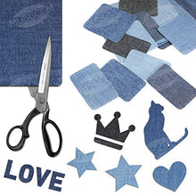 Carica l'immagine nel visualizzatore di Gallery, MUSCCCM Toppe termoadesive, 15 Pezzi Jeans per Vestiti Stile Semplice - Ilgrandebazar