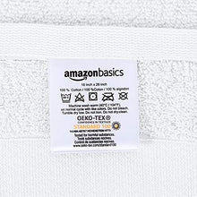 Carica l'immagine nel visualizzatore di Gallery, AmazonBasics, Everyday - 2 asciugamani per il viso uso quotidiano, Bianco - Ilgrandebazar