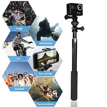 Carica l'immagine nel visualizzatore di Gallery, GHB Bastone Selfie per Gopro Asta Stick Telescopico Palo di...