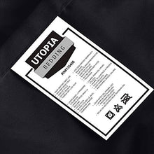 Carica l'immagine nel visualizzatore di Gallery, Utopia Bedding - Set Lenzuola Letto - Spazzolata Una Piazza e Mezza, Nero
