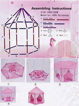 Carica l'immagine nel visualizzatore di Gallery, UniqueVC Castello della Principessa Play Tent con Il LED - 135 cm(Diametro)... - Ilgrandebazar