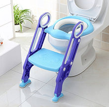 Carica l'immagine nel visualizzatore di Gallery, KEPLIN Riduttore WC per Bambini con Scaletta Pieghevole, Kit Toilette Viola - Ilgrandebazar