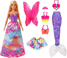 Carica l'immagine nel visualizzatore di Gallery, Barbie- Dreamtopia Playset con Bambola Bionda 3 Outfit, Giocattolo per...