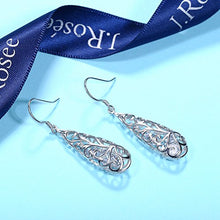 Carica l'immagine nel visualizzatore di Gallery, Orecchini Donna, J.Rosée Argento 925 con 5A Zirconi Perfetto Regalo di...