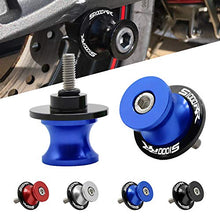 Carica l'immagine nel visualizzatore di Gallery, 2pcs 8MM Motociclo Nottolini Forcellone Appoggi per BMW S1000RR 2009-2016 Blu