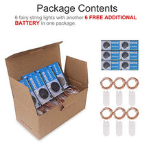 Carica l'immagine nel visualizzatore di Gallery, Kolpop 3m 30 LED Lucine Decorative a Batteria (6 pezzi), Luci Filo di...