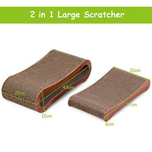 Carica l'immagine nel visualizzatore di Gallery, GYMAX 2 in 1 tiragraffi per Divano, 43 x 21 x 12 cm – 37 x 21 x 6 cm,...
