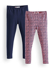 Carica l'immagine nel visualizzatore di Gallery, Marchio Amazon - RED WAGON Leggings Bambina, Pacco da 2 - Ilgrandebazar