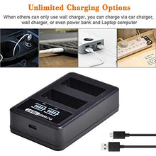 Carica l'immagine nel visualizzatore di Gallery, PowerTrust DMW-BLG10 DMW-BLE9 - Caricabatteria USB LED per Panasonic...