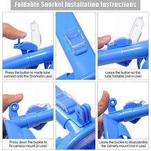 Carica l'immagine nel visualizzatore di Gallery, E-MANIS Maschere da Immersione,Snorkeling Maschera Full Face 180° Blu