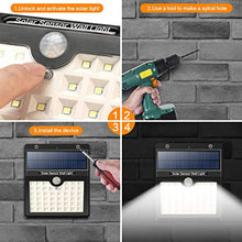 Carica l'immagine nel visualizzatore di Gallery, Luce Solare Esterno, Yacikos 【180° Super Luminoso-4 Pezzi】46 LED Lampada... - Ilgrandebazar