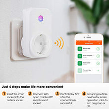 Carica l'immagine nel visualizzatore di Gallery, Presa Intelligente WiFi,Smart Plug Socket compatibile 2
