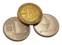 Carica l'immagine nel visualizzatore di Gallery, Eillwin Set di rare criptovalute Bitcoin+Litecoin+Ethereum, regalo da... - Ilgrandebazar