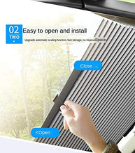 Carica l'immagine nel visualizzatore di Gallery, Car Sunshade For Baby, Sunscreen Heat-insulating Automatic Retractable 46cm