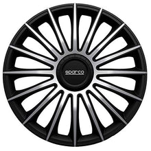 Carica l'immagine nel visualizzatore di Gallery, Sparco SPC1593BKSV Copricerchi, Argento, 15", Set di 4 Argento - Ilgrandebazar