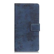 Carica l'immagine nel visualizzatore di Gallery, HYMY Cover per Alcatel 1S 2019 + Vetro Temperato - Blu Stile retrò - Ilgrandebazar