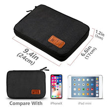Carica l'immagine nel visualizzatore di Gallery, Gibot Cavi organizza Bag Elettronica Viaggio Borsa Nero 24 X 17cm