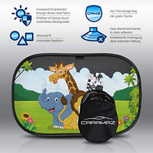 Carica l'immagine nel visualizzatore di Gallery, Tendine parasole auto bambini tartaruga extra scuro- Parasole Nero con safari - Ilgrandebazar