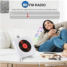 Carica l'immagine nel visualizzatore di Gallery, Lettore CD portatile con altoparlanti HiFi integrati da parete CD-White