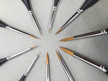 Carica l'immagine nel visualizzatore di Gallery, Pennelli Acquerello,Set Pittura Per Acquerello Olio e Nail Art,10...