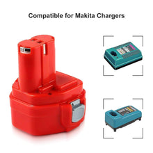Carica l'immagine nel visualizzatore di Gallery, Powayup 12V 3.0Ah 1220 NI-MH Sostituzione per Makita batteria 3.0Ah, Rosso