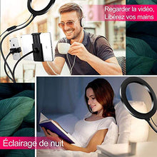 Carica l'immagine nel visualizzatore di Gallery, KLAS REMO Anello Luminoso LED 20cm Lampada Anulare Regolabile con 3...