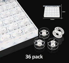 Carica l'immagine nel visualizzatore di Gallery, 36pcs Rocchetti per Macchina da Cucire, Aoger Plastica rocchetti Vuoto per...